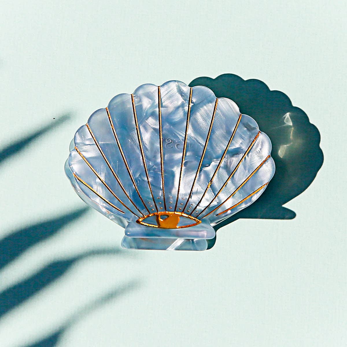 Kingston Jewellery | Shell Clip | Light Blue | Kin Goods