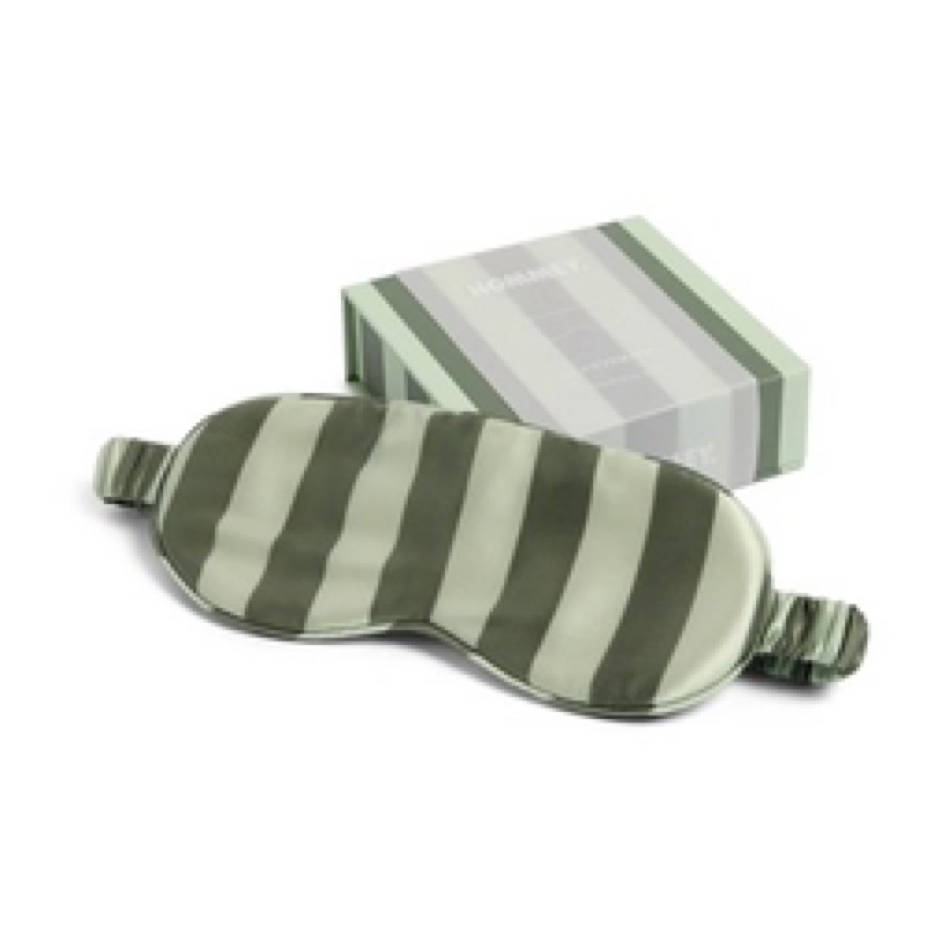 HOMMEY Silk Eyemask - Wasabi Stripes | Kin Goods